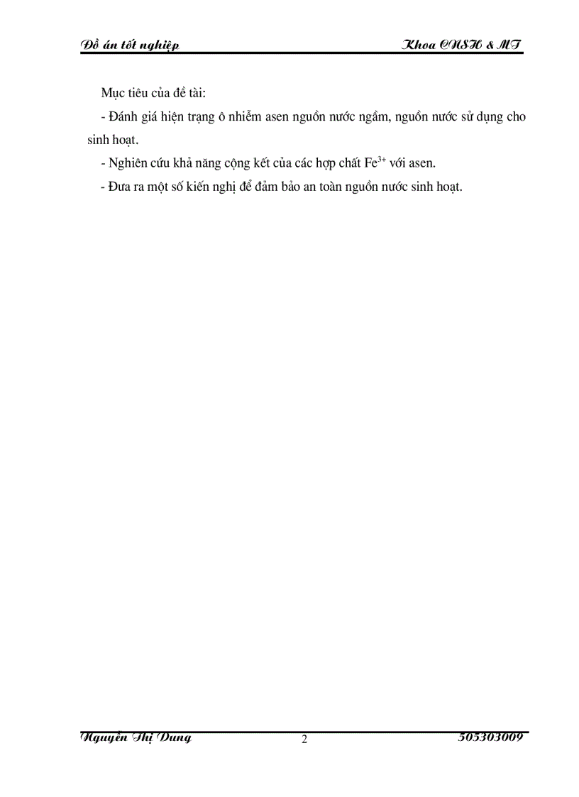 image for page Nghiên cứu khả năng cộng kết của asen với sắt hydroxit để xử lý nước ô nhiễm asen