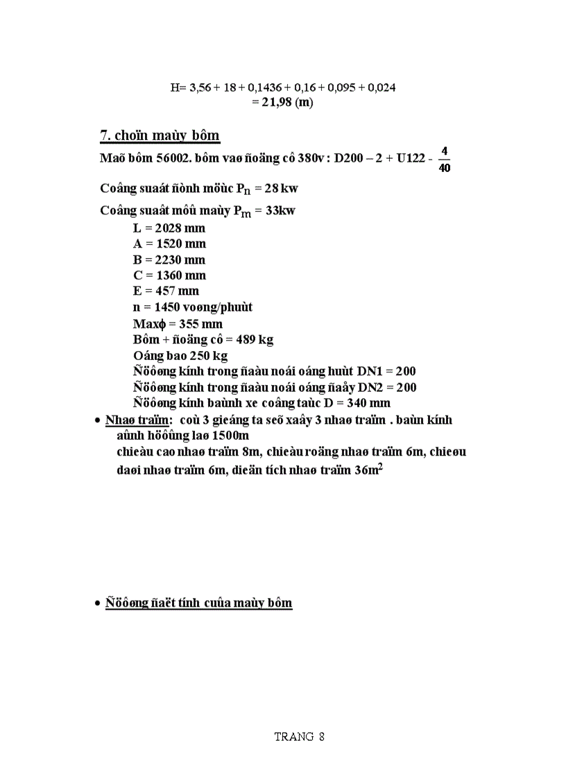 image for page Đồ án trạm bơm cấp I Nghiên cứu về các quy trình thu nước từ nguồn nước ngầm và nguồn nước mặt đưa lên trạm xử lý hoặc bể chứa