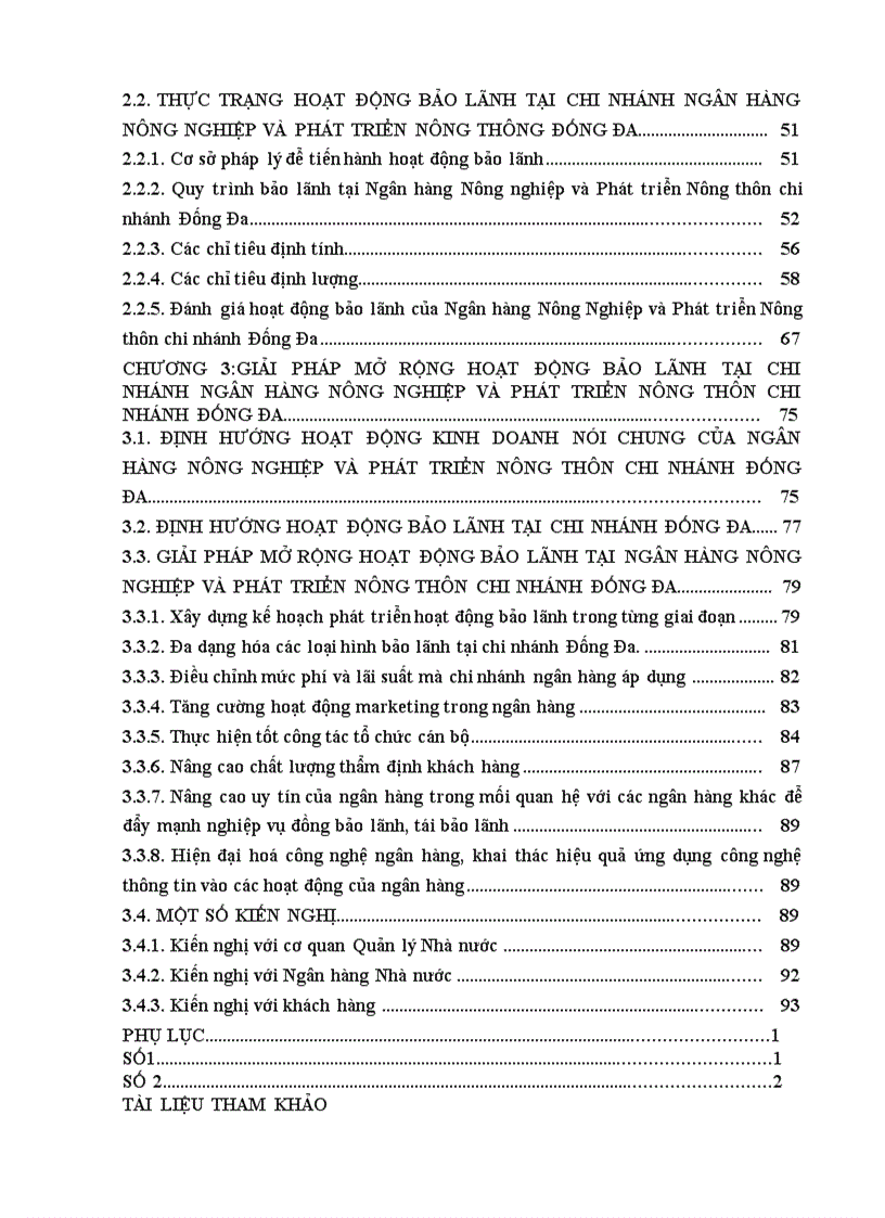 image for page Giải pháp mở rộng hoạt động bảo lãnh tại ngân hàng Nông nghiệp và Phát triển Nông thôn chi nhánh Đống Đa