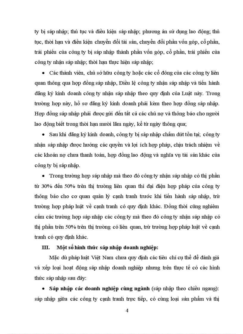 image for page Bằng kiến thức lý luận và thực tiến hãy trình bày hiểu biết cuả em về sáp nhập doanh nghiệp