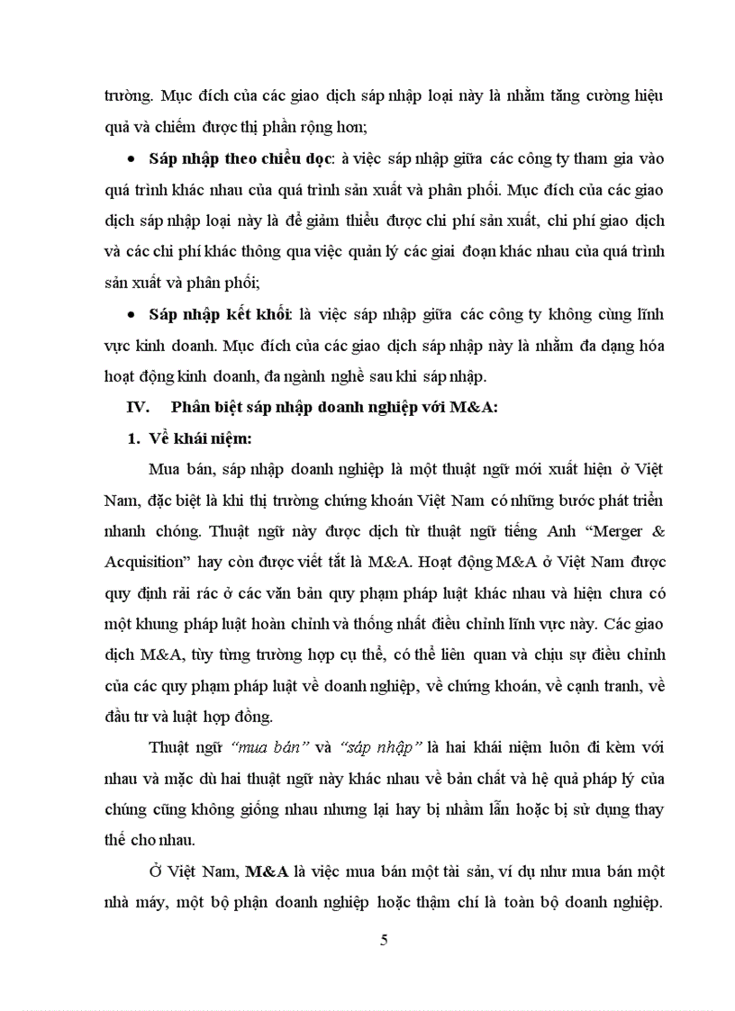 image for page Bằng kiến thức lý luận và thực tiến hãy trình bày hiểu biết cuả em về sáp nhập doanh nghiệp