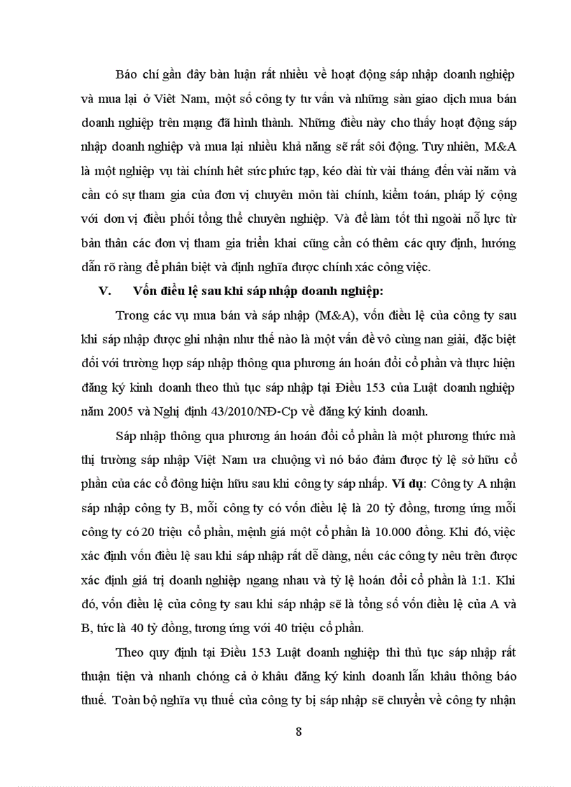 image for page Bằng kiến thức lý luận và thực tiến hãy trình bày hiểu biết cuả em về sáp nhập doanh nghiệp