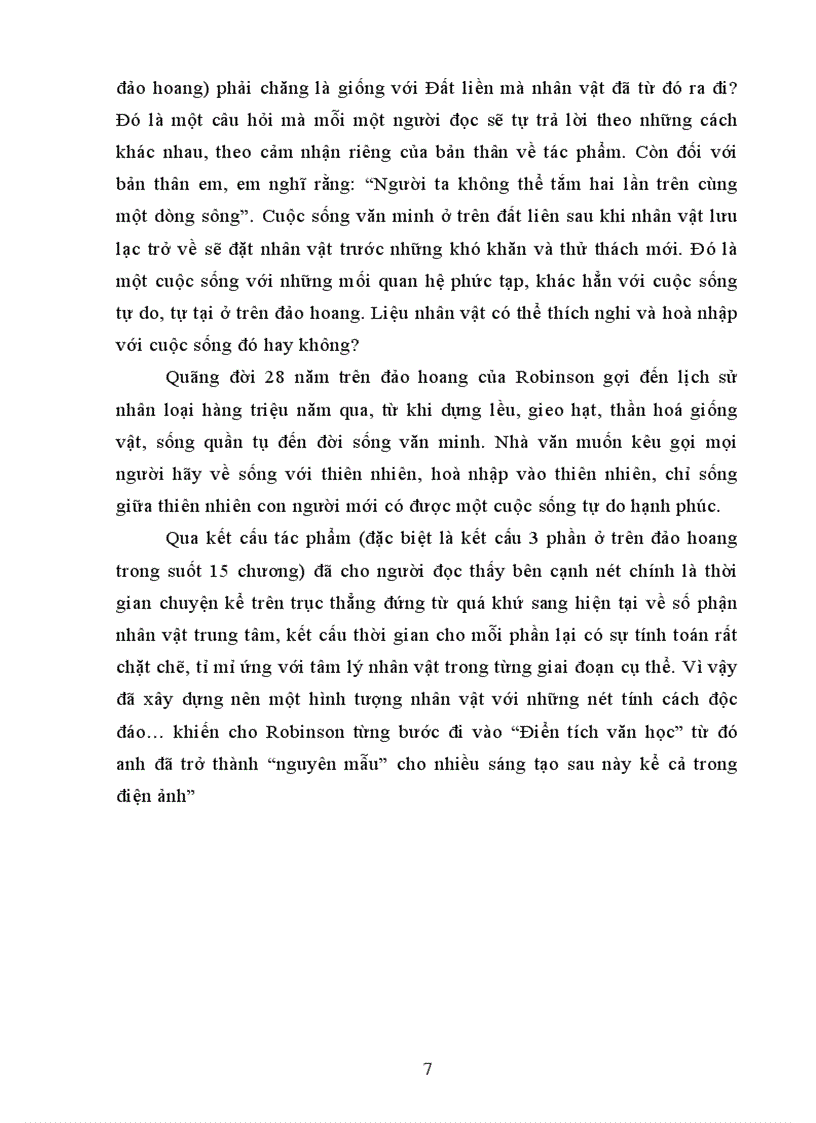 image for page Vấn Đề kết cấu trong tiểu thuyết Robinson Cursos