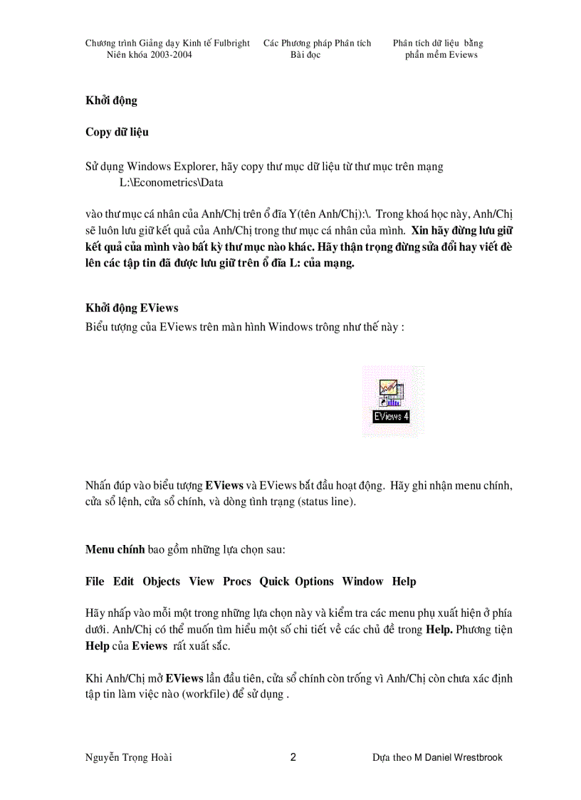 image for page Phaân tích dữ liệu bằng phần mềm eview