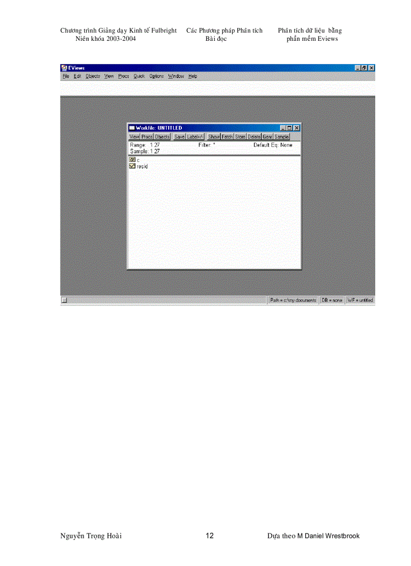 image for page Phaân tích dữ liệu bằng phần mềm eview