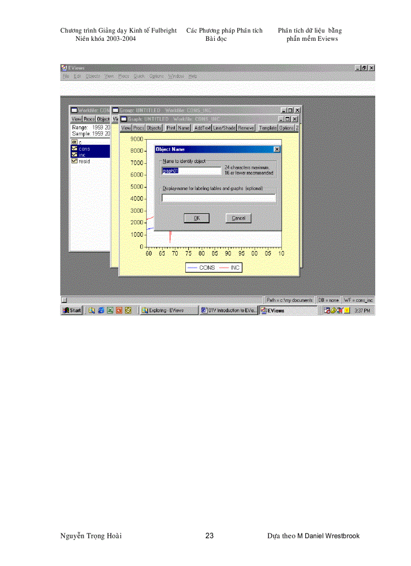 image for page Phaân tích dữ liệu bằng phần mềm eview