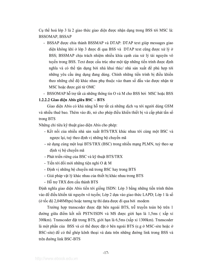 image for page Nghiên cứu tiến trình nâng cấp mạng thông tin di động GSM và giao thức