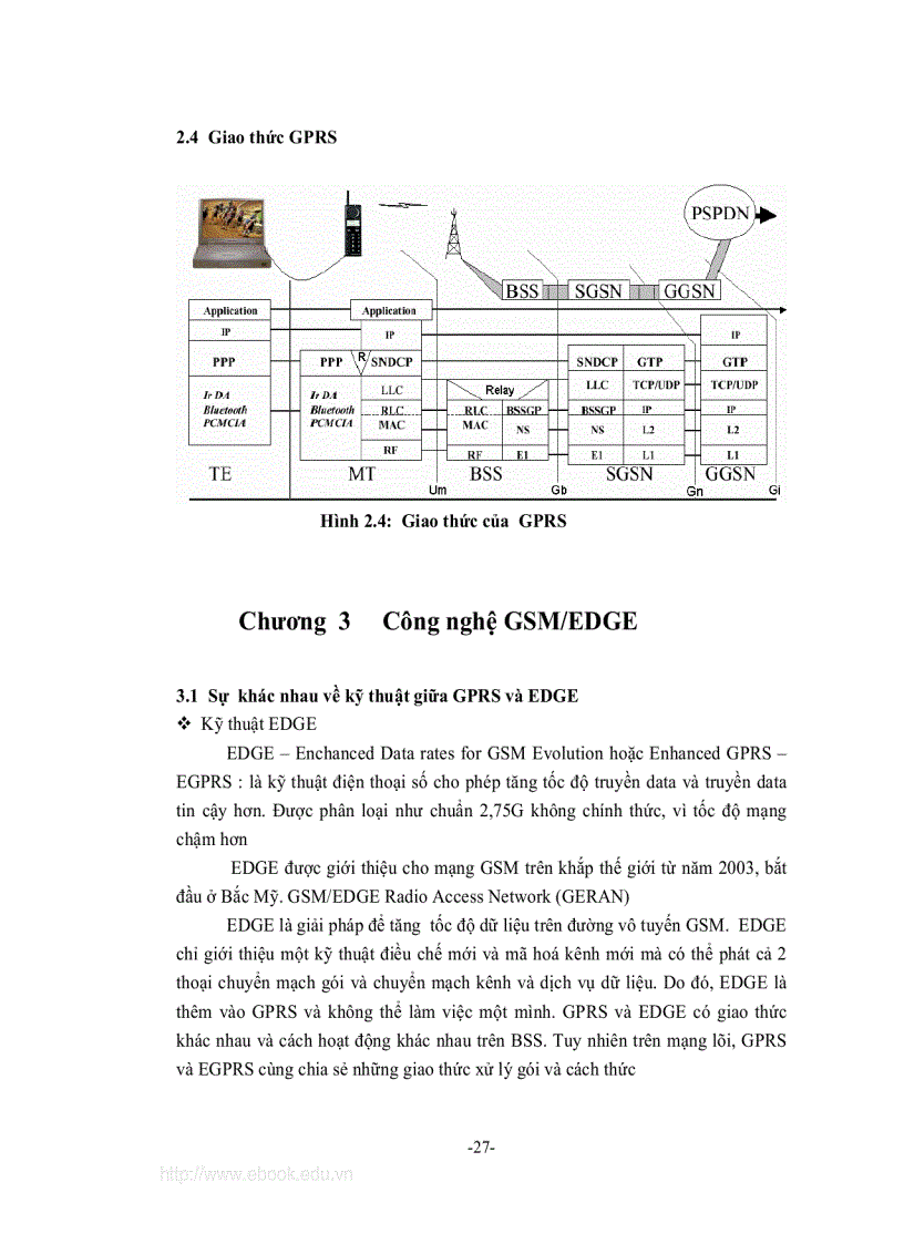image for page Nghiên cứu tiến trình nâng cấp mạng thông tin di động GSM và giao thức