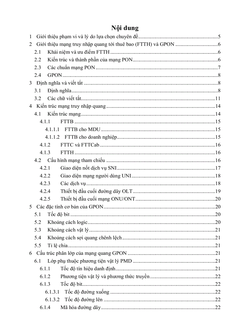 image for page Mạng truy nhập quang tới thuê bao gpon