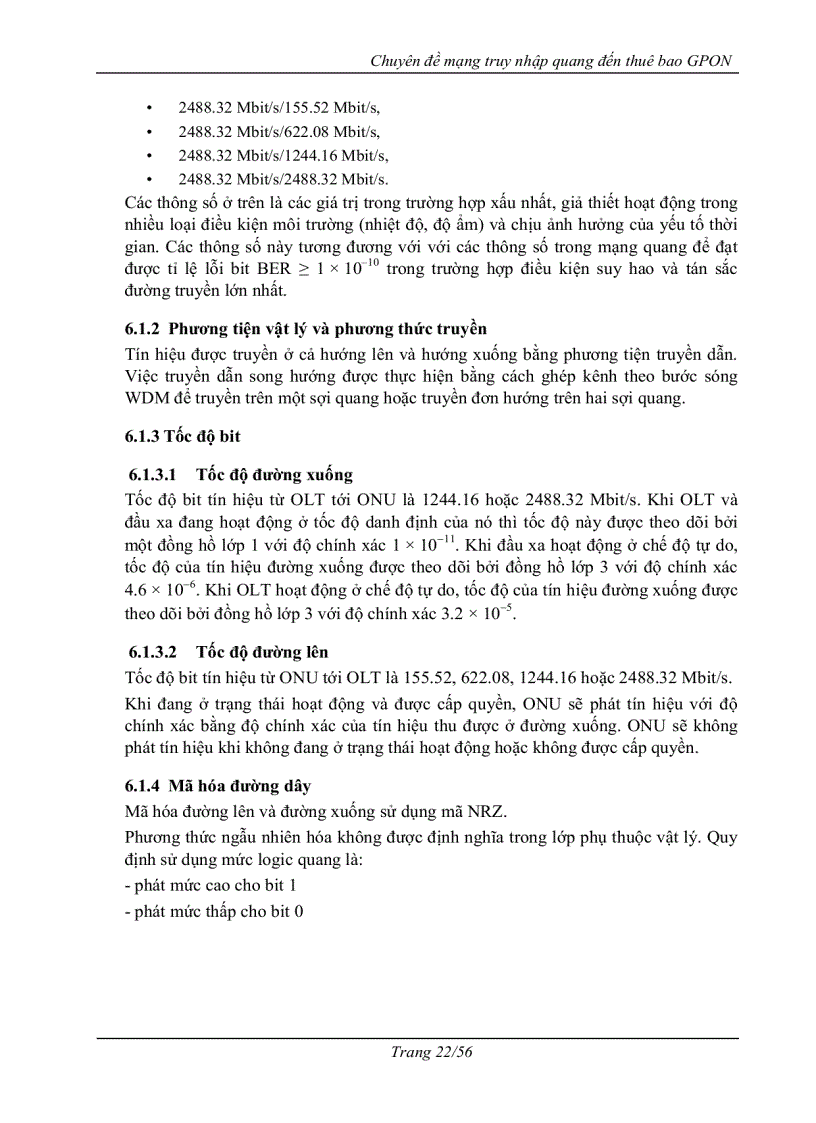 image for page Mạng truy nhập quang tới thuê bao gpon