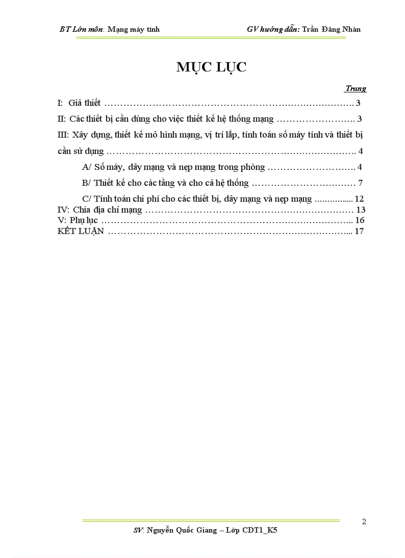 image for page Thiết kế lắp đặt mạng máy tính cho hệ thống