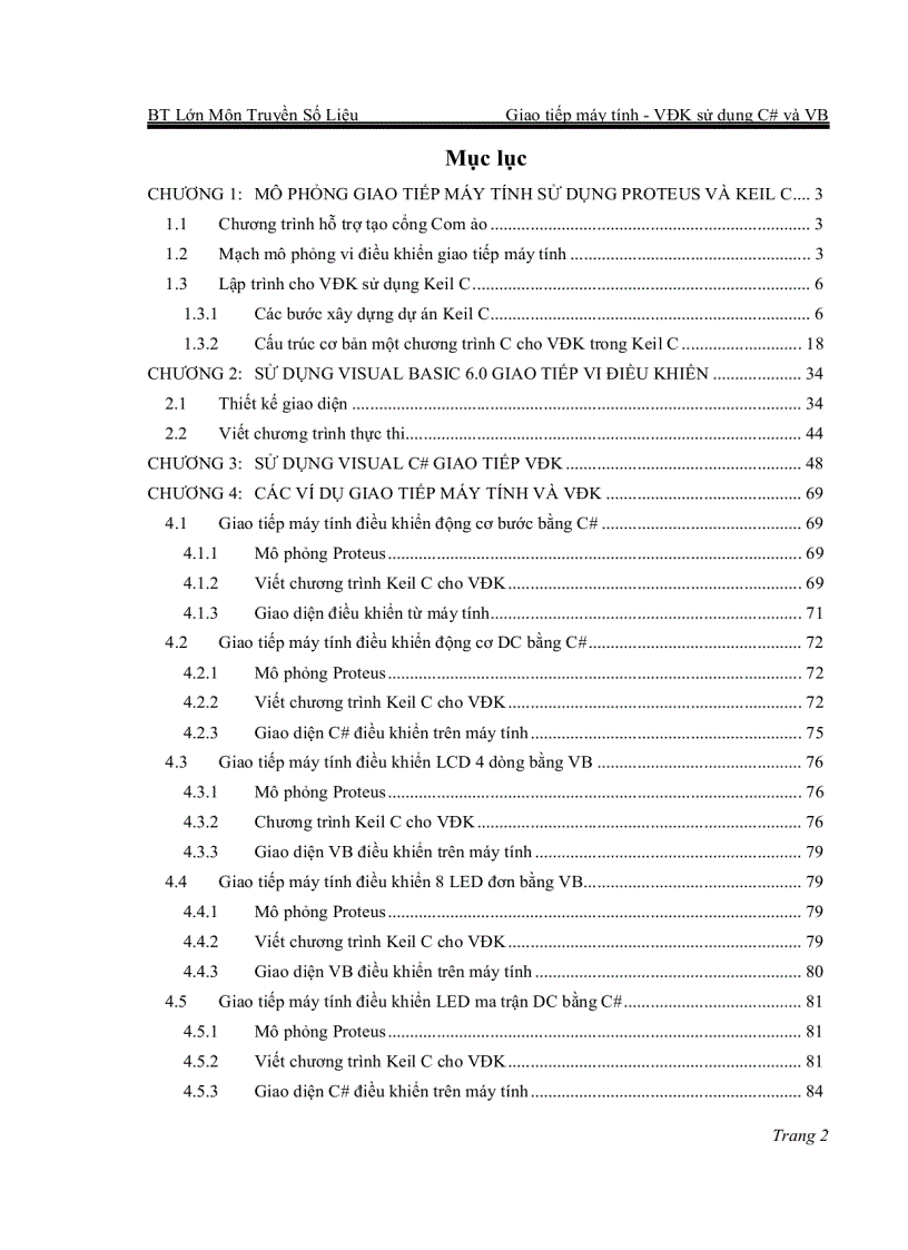 image for page Giao tiếp máy tính Vi điều khiển sử dụng C và VB