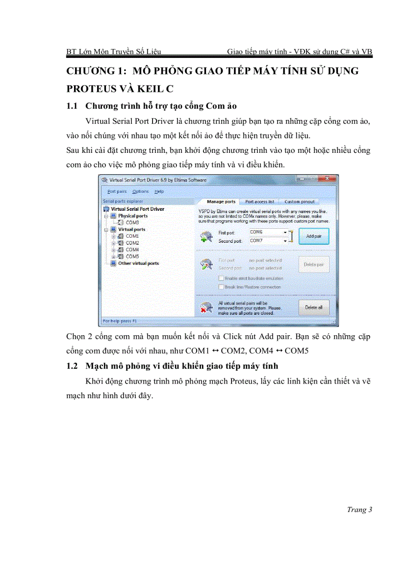 image for page Giao tiếp máy tính Vi điều khiển sử dụng C và VB