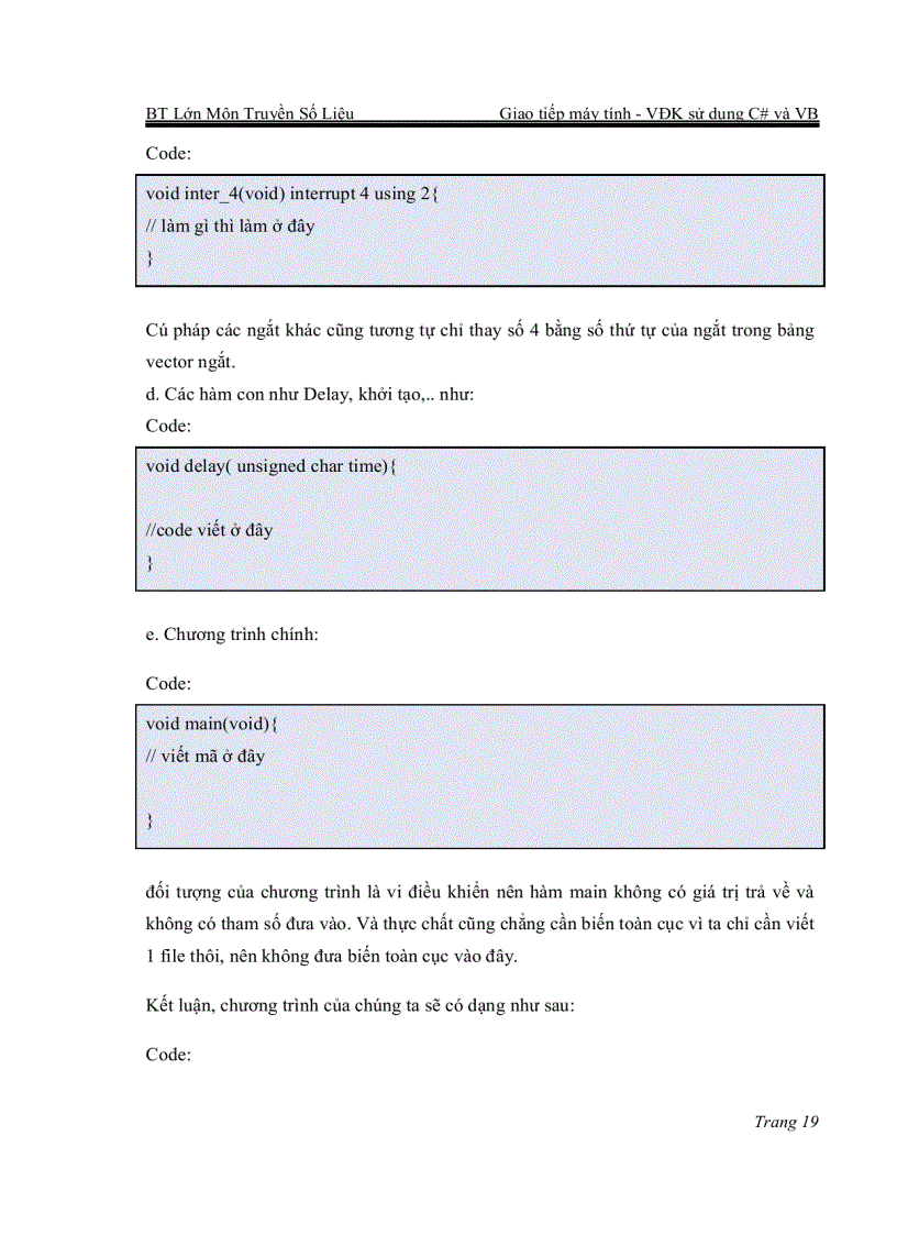 image for page Giao tiếp máy tính Vi điều khiển sử dụng C và VB