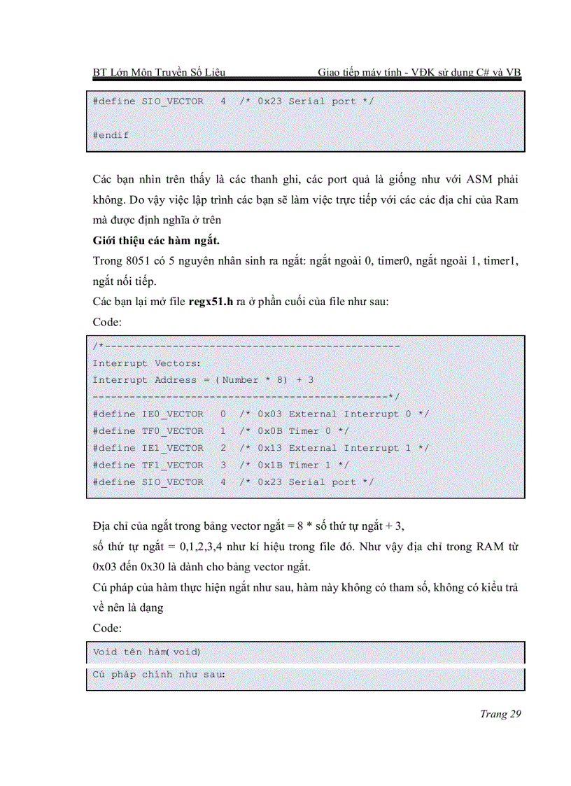 image for page Giao tiếp máy tính Vi điều khiển sử dụng C và VB