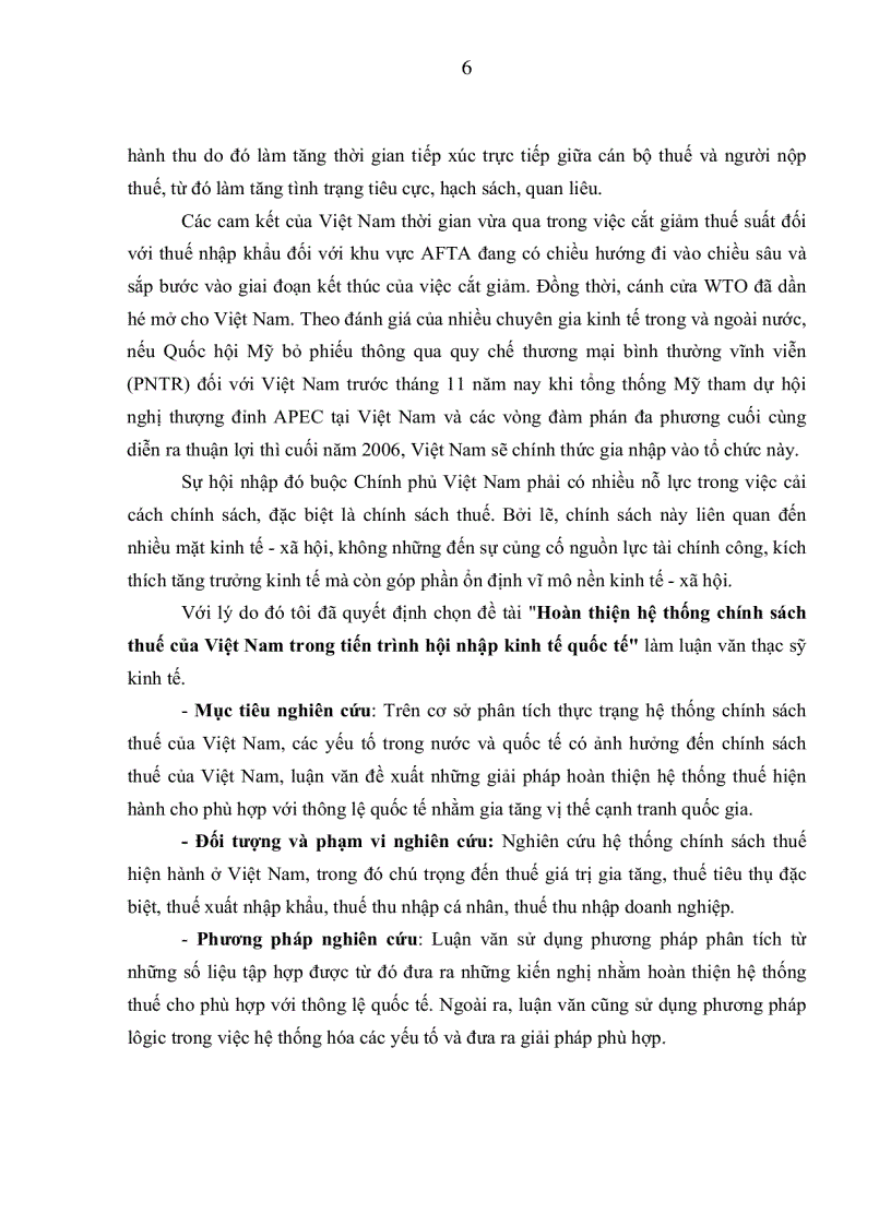 image for page Hoàn thiện hệ thống chính sách thuế của Việt Nam trong tiến trình hội nhập kinh tế Quốc tế