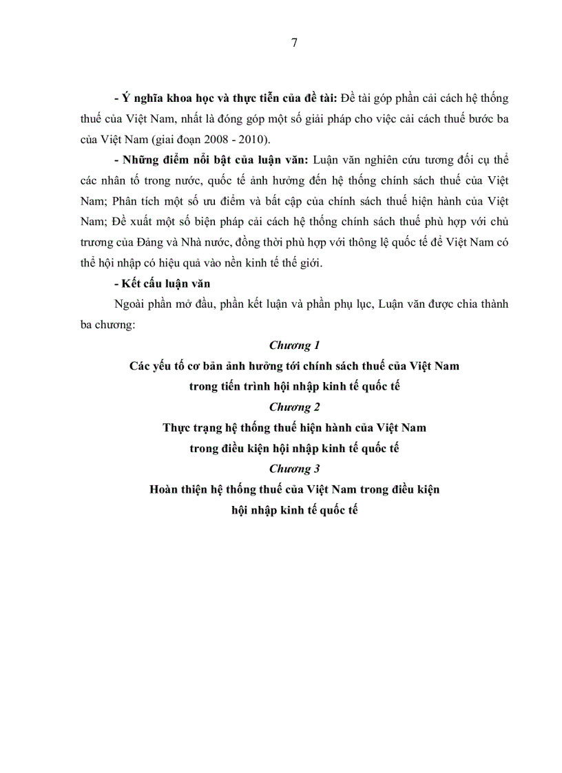 image for page Hoàn thiện hệ thống chính sách thuế của Việt Nam trong tiến trình hội nhập kinh tế Quốc tế