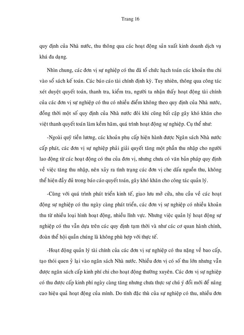 image for page Hoàn thiện chế độ tài chính áp dụng cho các đơn vị sự nghiệp có thu ở Việt Nam