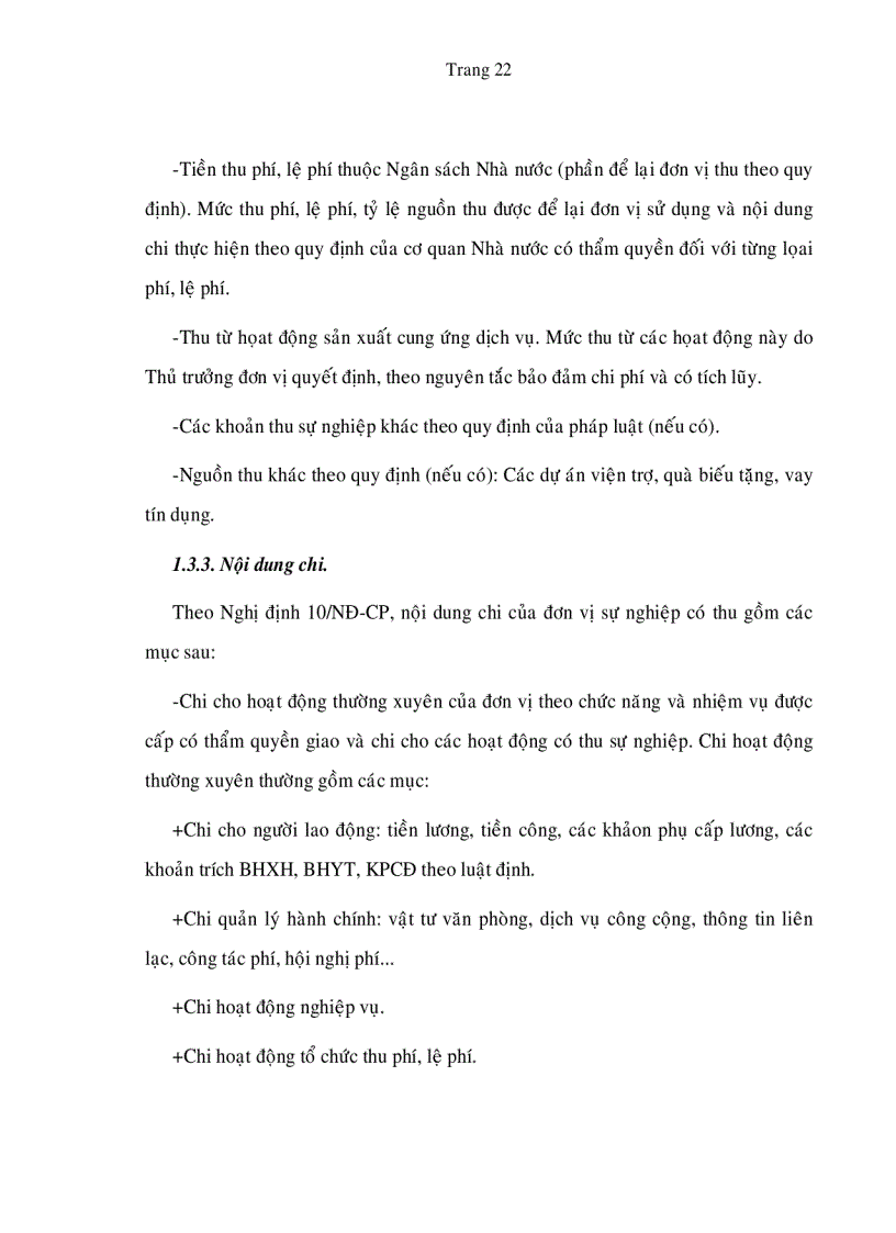 image for page Hoàn thiện chế độ tài chính áp dụng cho các đơn vị sự nghiệp có thu ở Việt Nam