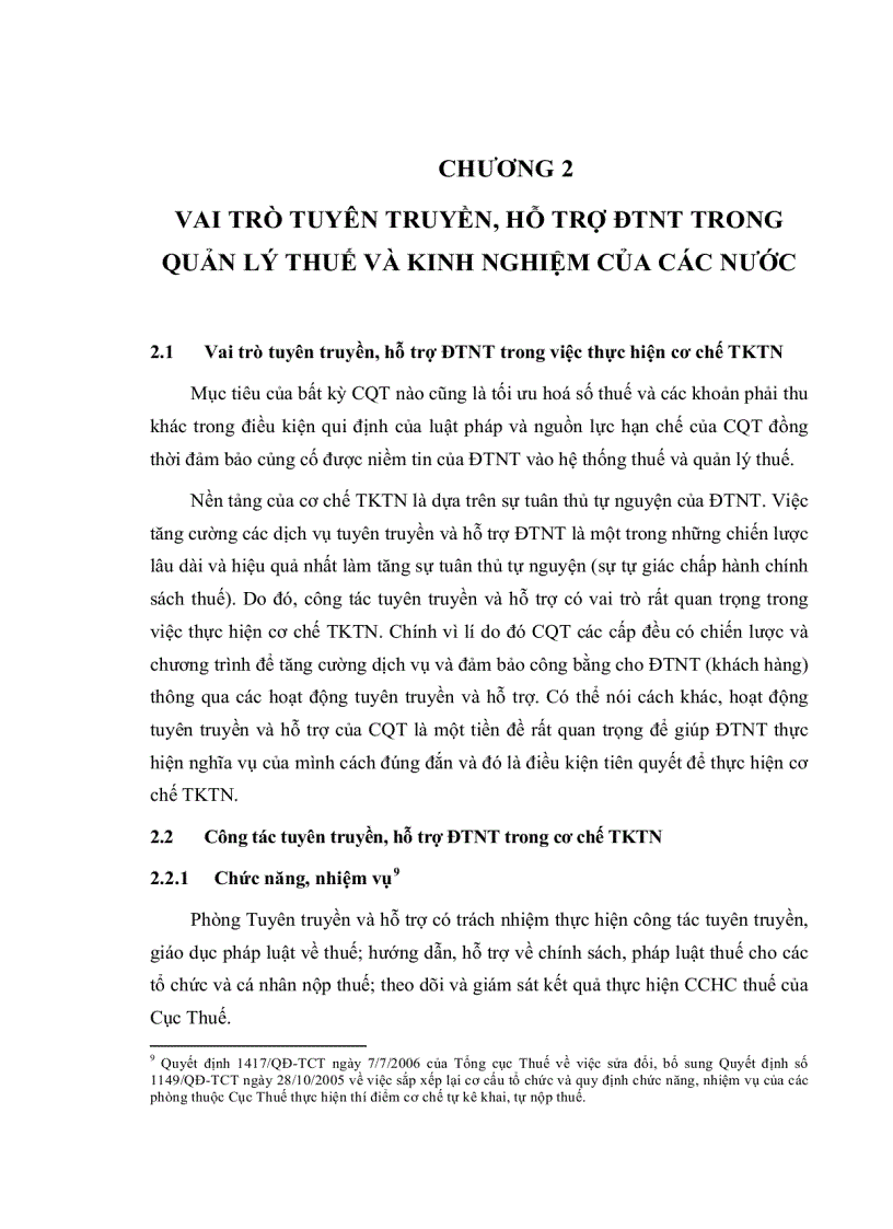 image for page Hoàn thiện hoạt động tuyên truyền hỗ trợ DTNT trong quản lý thuế ở cục thuế An Giang