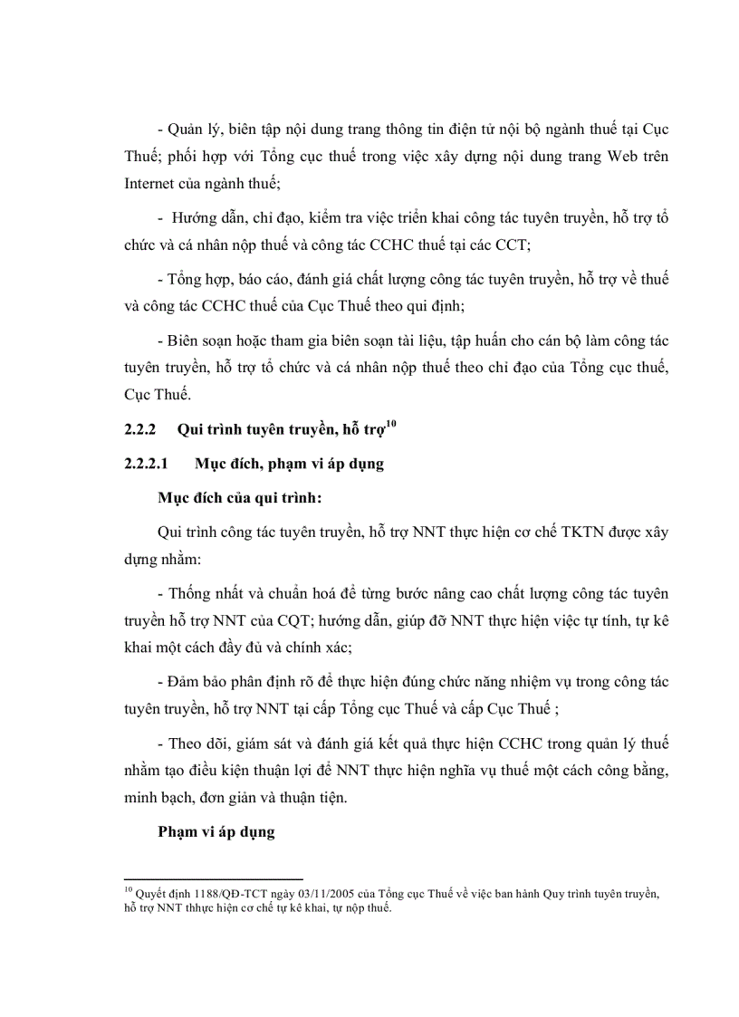 image for page Hoàn thiện hoạt động tuyên truyền hỗ trợ DTNT trong quản lý thuế ở cục thuế An Giang