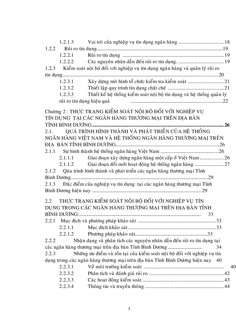 image for page Hoàn thiện hệ thống kiểm soát nội bộ đối với nghiệp vụ tín dụng trong các Ngân hàng Thương mại trên địa bàn tỉnh Bình Dương