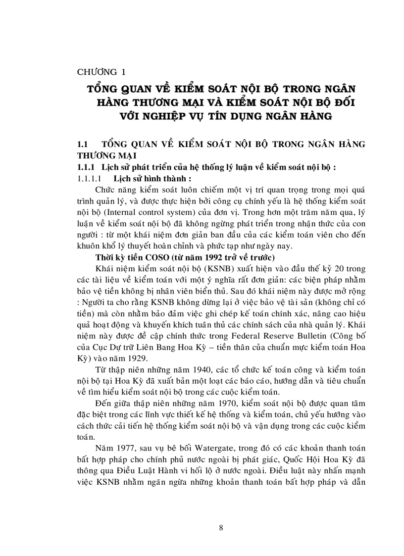 image for page Hoàn thiện hệ thống kiểm soát nội bộ đối với nghiệp vụ tín dụng trong các Ngân hàng Thương mại trên địa bàn tỉnh Bình Dương