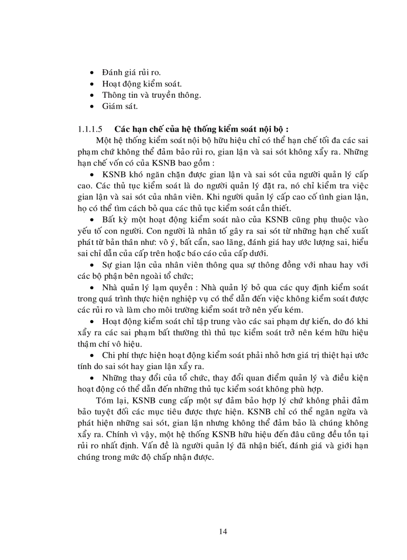 image for page Hoàn thiện hệ thống kiểm soát nội bộ đối với nghiệp vụ tín dụng trong các Ngân hàng Thương mại trên địa bàn tỉnh Bình Dương