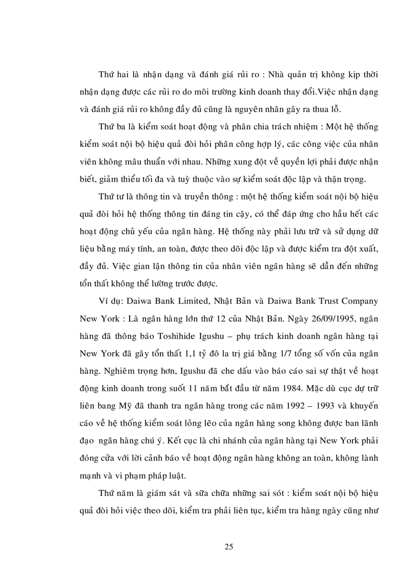 image for page Hoàn thiện hệ thống kiểm soát nội bộ đối với nghiệp vụ tín dụng trong các Ngân hàng Thương mại trên địa bàn tỉnh Bình Dương