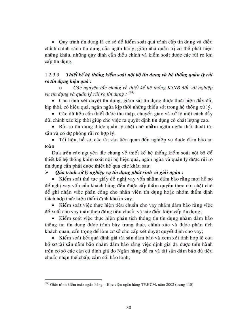 image for page Hoàn thiện hệ thống kiểm soát nội bộ đối với nghiệp vụ tín dụng trong các Ngân hàng Thương mại trên địa bàn tỉnh Bình Dương