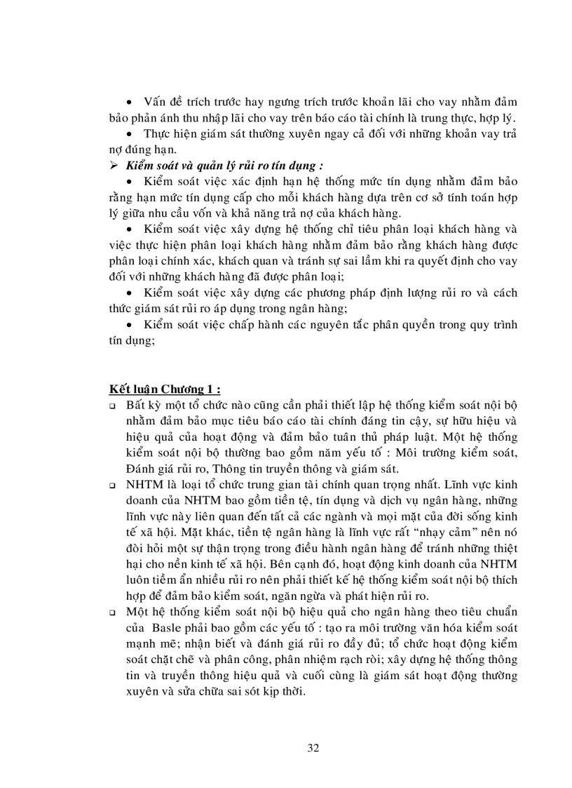 image for page Hoàn thiện hệ thống kiểm soát nội bộ đối với nghiệp vụ tín dụng trong các Ngân hàng Thương mại trên địa bàn tỉnh Bình Dương