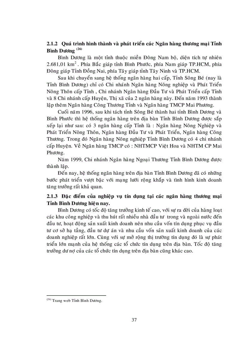 image for page Hoàn thiện hệ thống kiểm soát nội bộ đối với nghiệp vụ tín dụng trong các Ngân hàng Thương mại trên địa bàn tỉnh Bình Dương