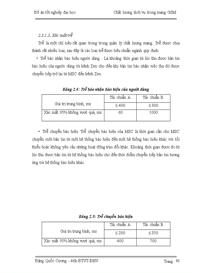 image for page Chất lượng dịch vụ trong mạng GSM