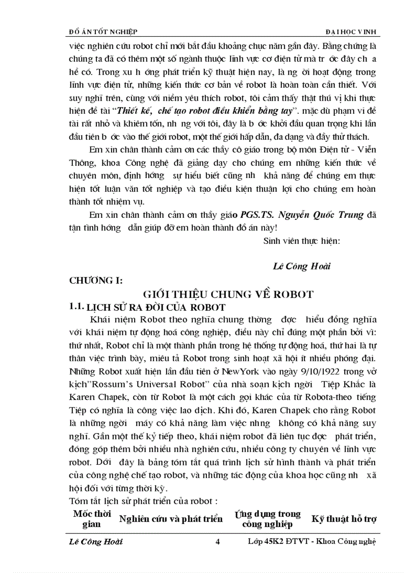 image for page Thiết kế chế tạo robot điều khiển bằng tay