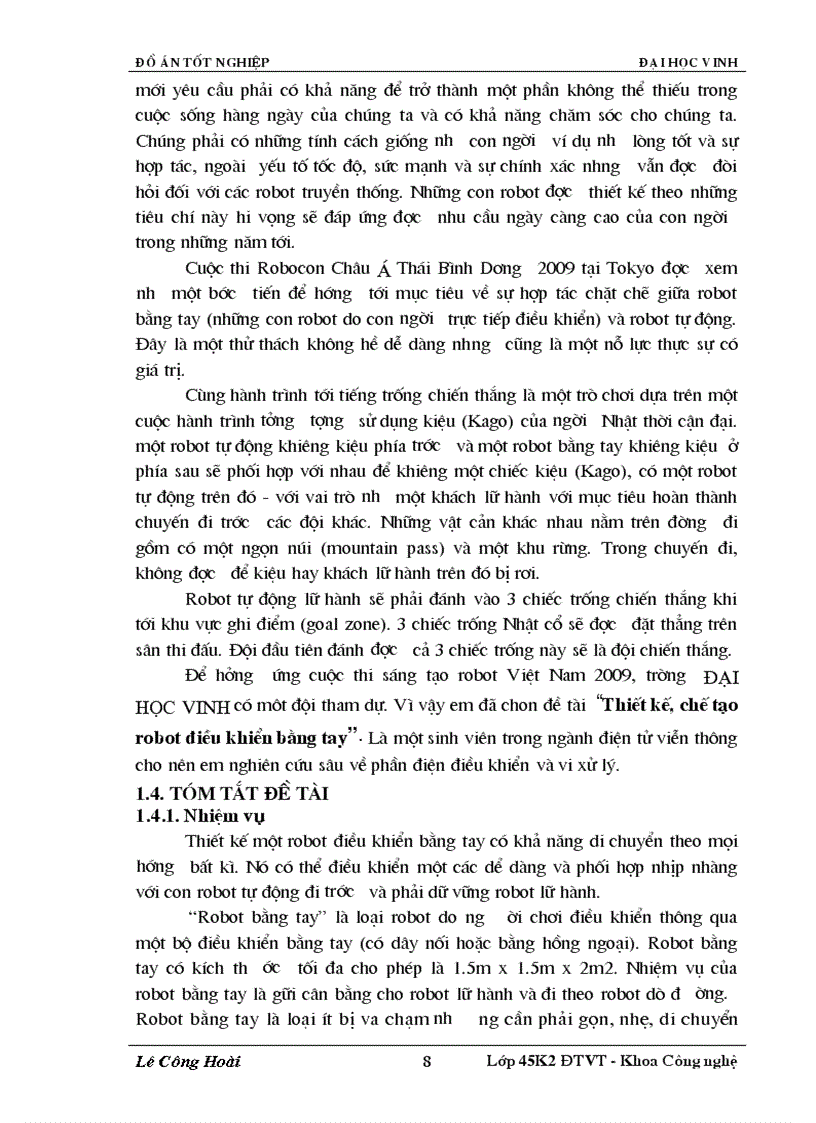 image for page Thiết kế chế tạo robot điều khiển bằng tay