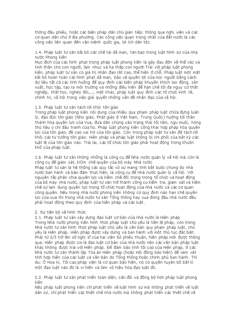 image for page Phân tích sự tiến bộ của pháp luật tư sản so với pháp luật phong kiến