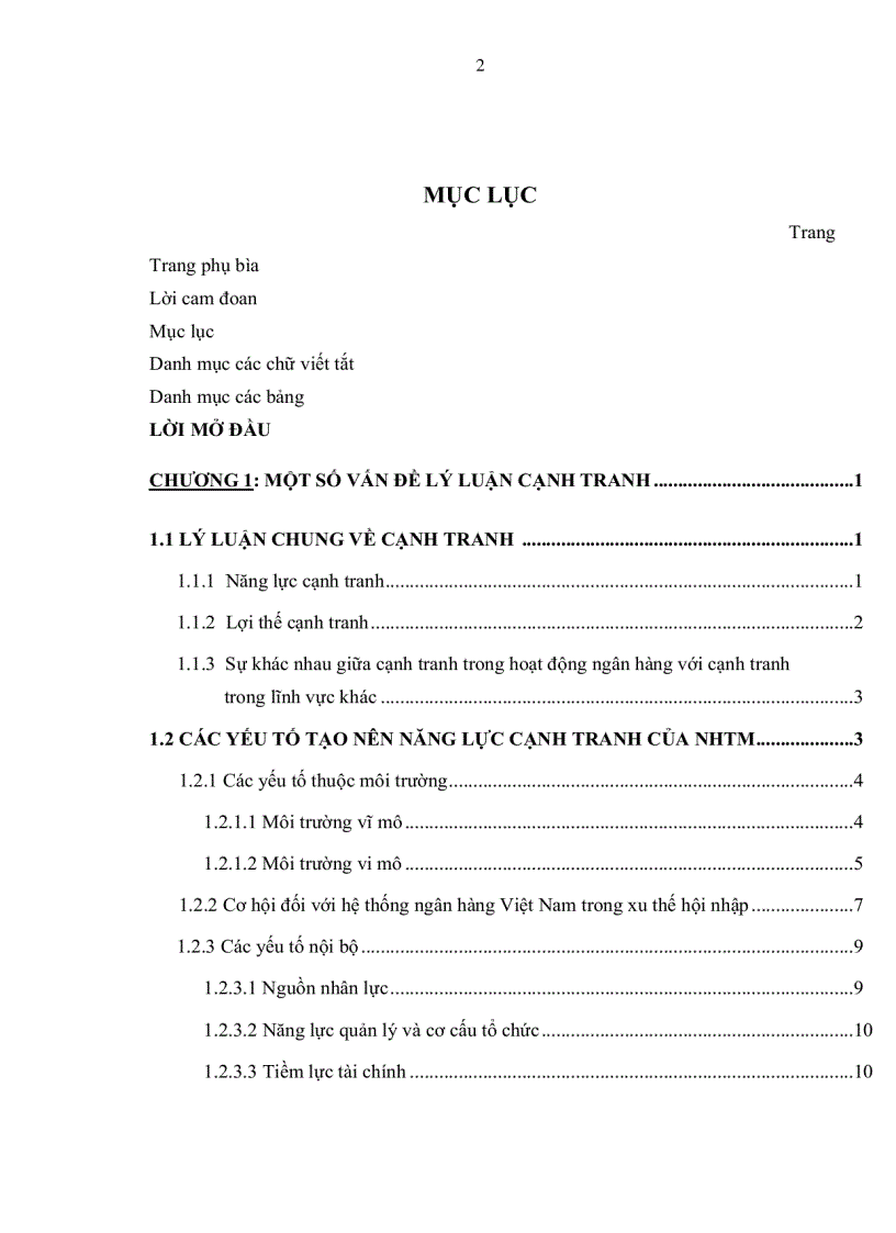 image for page Một số giải pháp góp phần nâng cao năng lực cạnh tranh của Ngân hàng thương mại cổ phần Á Châu đến 2015