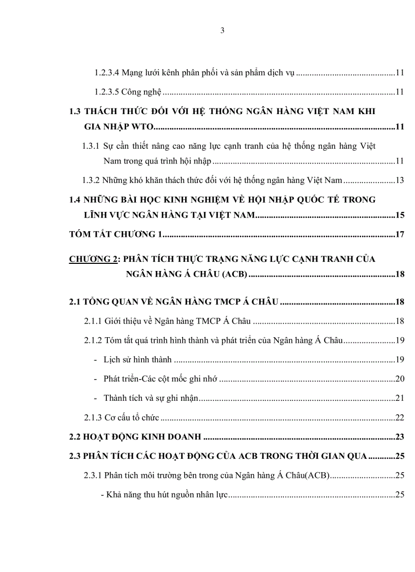 image for page Một số giải pháp góp phần nâng cao năng lực cạnh tranh của Ngân hàng thương mại cổ phần Á Châu đến 2015