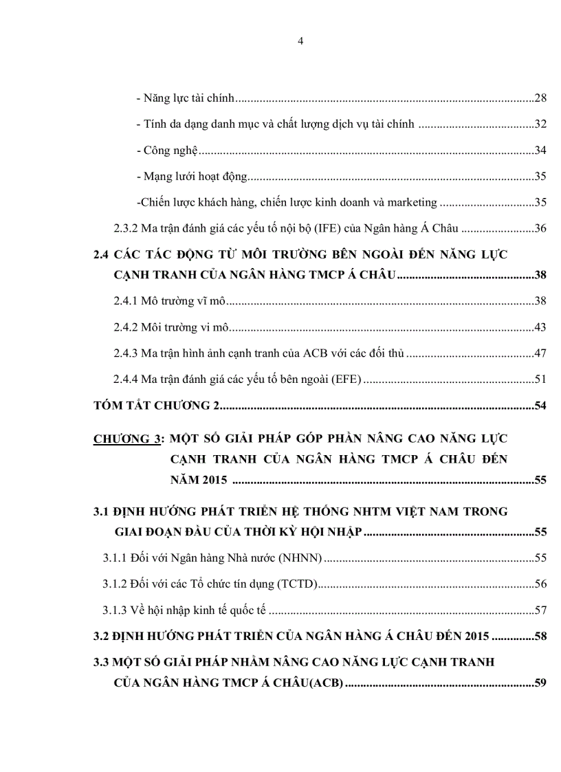 image for page Một số giải pháp góp phần nâng cao năng lực cạnh tranh của Ngân hàng thương mại cổ phần Á Châu đến 2015