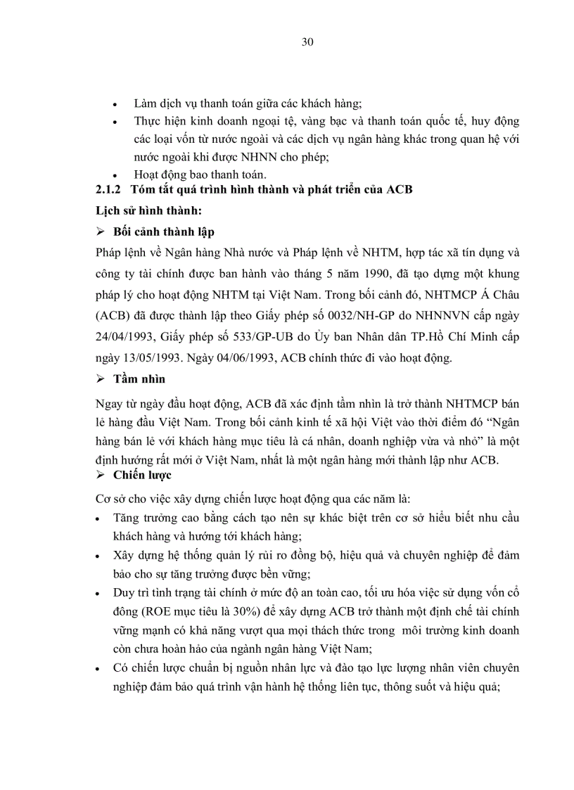 image for page Một số giải pháp góp phần nâng cao năng lực cạnh tranh của Ngân hàng thương mại cổ phần Á Châu đến 2015