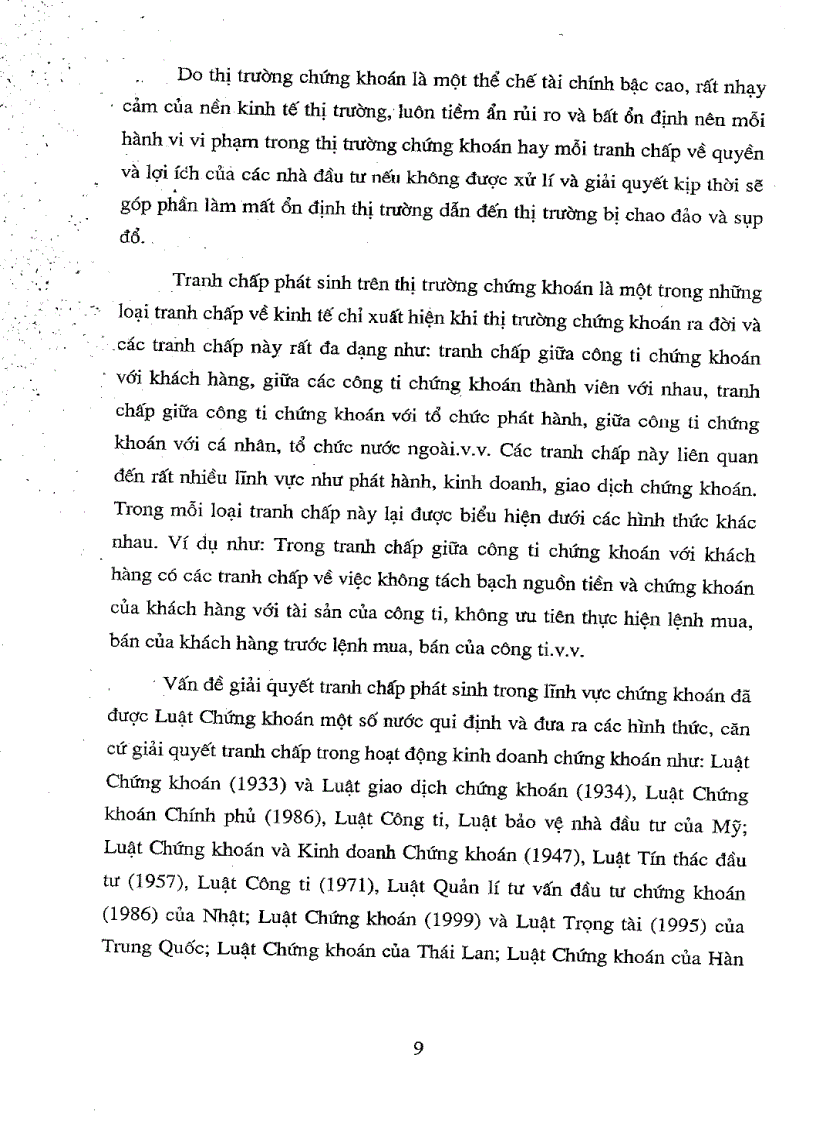 image for page Một số vấn đề pháp lí về giải quyết tranh chấp trên thị trường chứng khoán Việt Nam