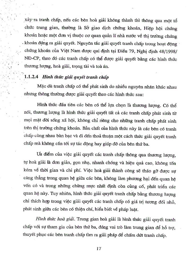 image for page Một số vấn đề pháp lí về giải quyết tranh chấp trên thị trường chứng khoán Việt Nam