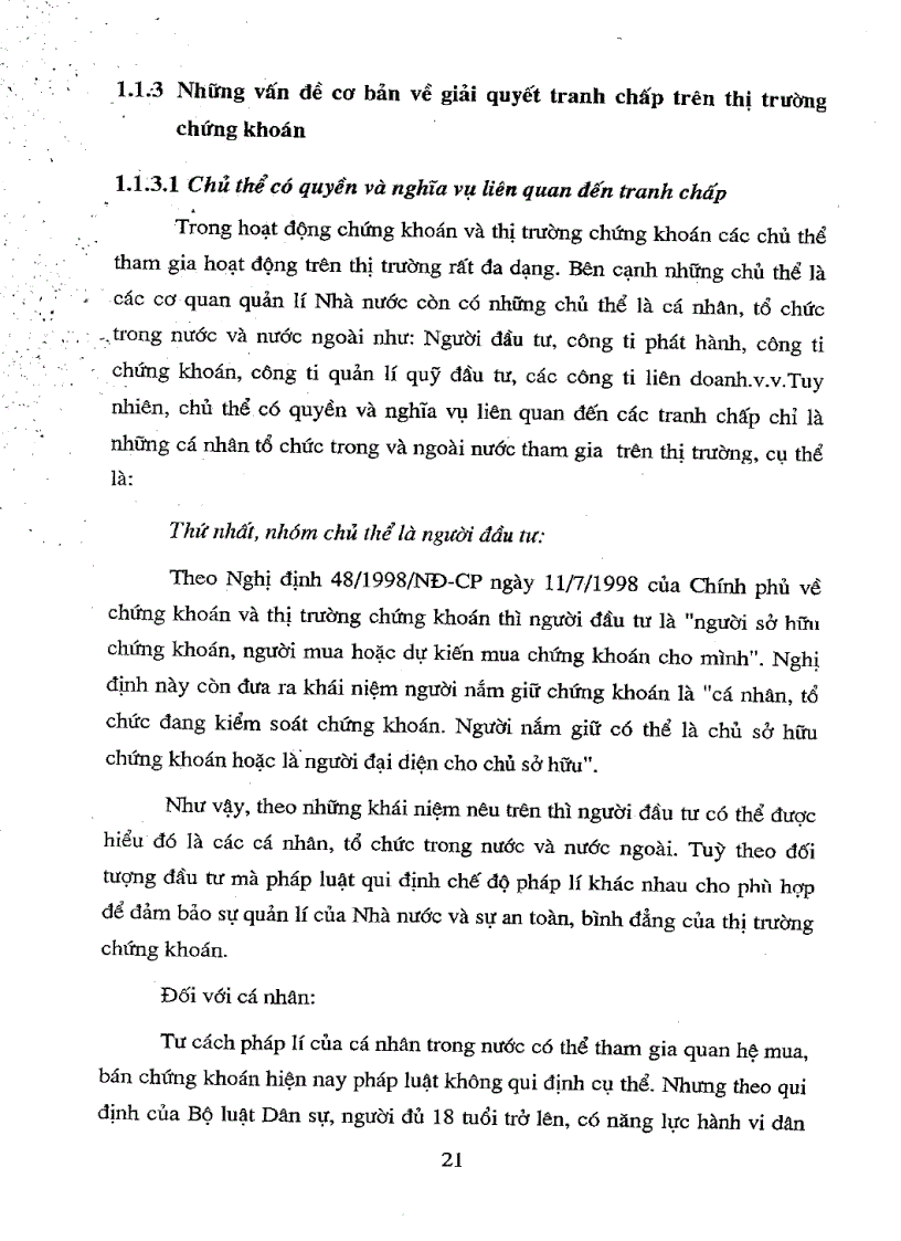 image for page Một số vấn đề pháp lí về giải quyết tranh chấp trên thị trường chứng khoán Việt Nam