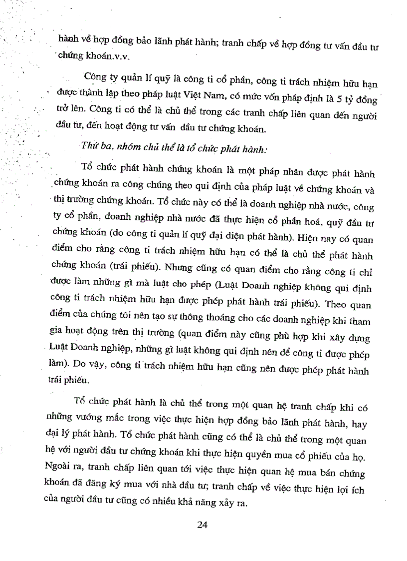 image for page Một số vấn đề pháp lí về giải quyết tranh chấp trên thị trường chứng khoán Việt Nam