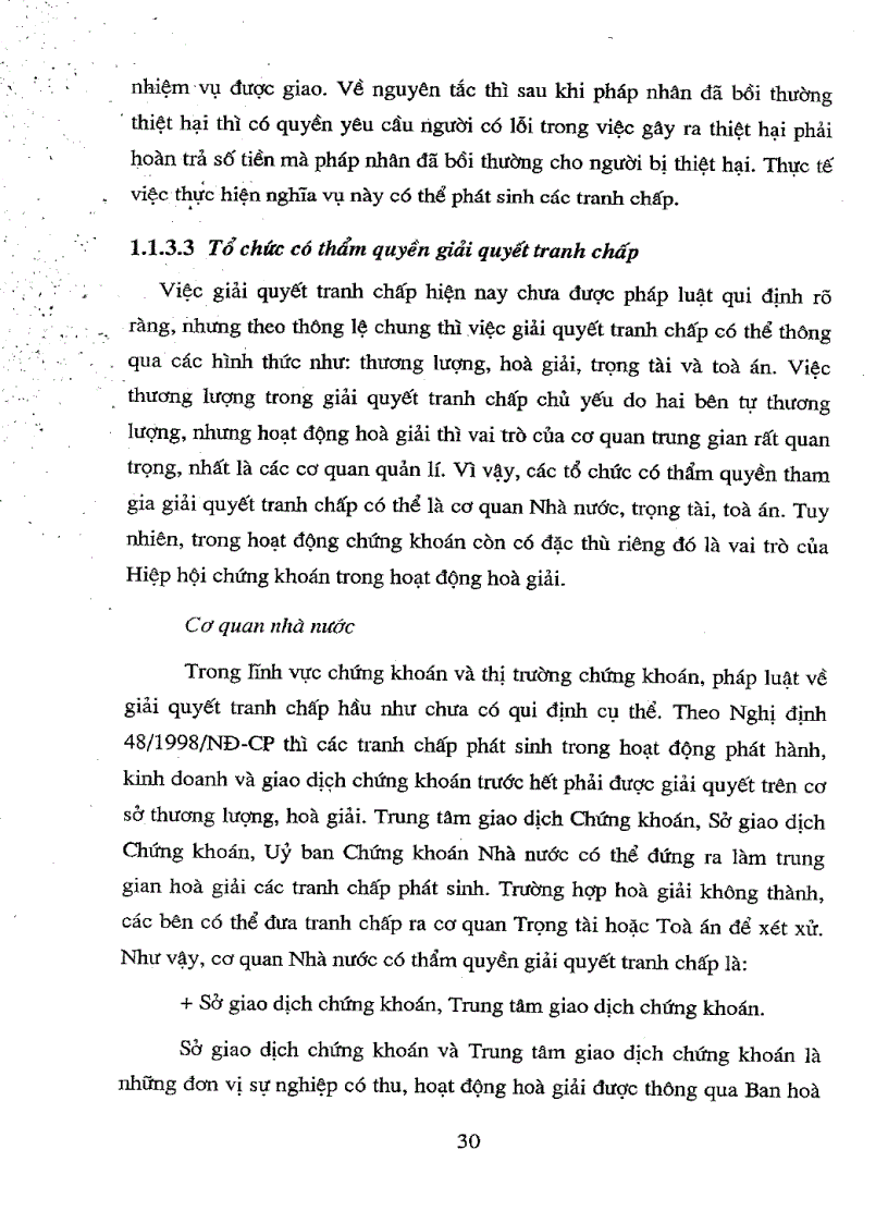 image for page Một số vấn đề pháp lí về giải quyết tranh chấp trên thị trường chứng khoán Việt Nam