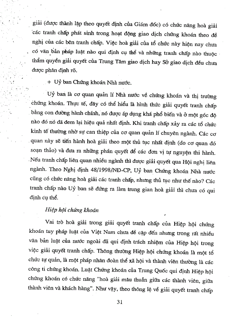image for page Một số vấn đề pháp lí về giải quyết tranh chấp trên thị trường chứng khoán Việt Nam