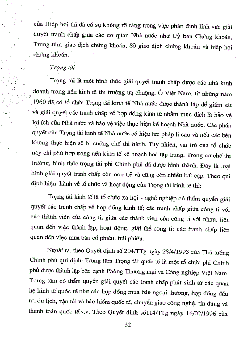 image for page Một số vấn đề pháp lí về giải quyết tranh chấp trên thị trường chứng khoán Việt Nam