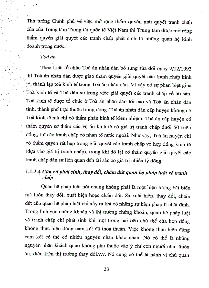 image for page Một số vấn đề pháp lí về giải quyết tranh chấp trên thị trường chứng khoán Việt Nam