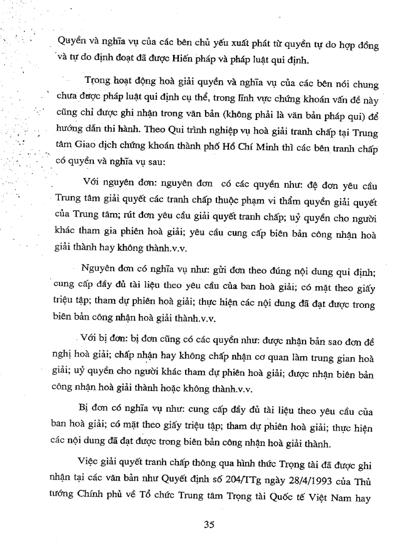 image for page Một số vấn đề pháp lí về giải quyết tranh chấp trên thị trường chứng khoán Việt Nam