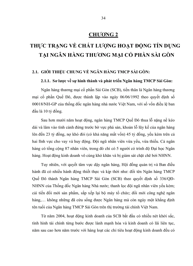 image for page Nâng cao chất lượng hoạt động tín dụng tại ngân hàng thương mại cổ phần Sài Gòn SCB